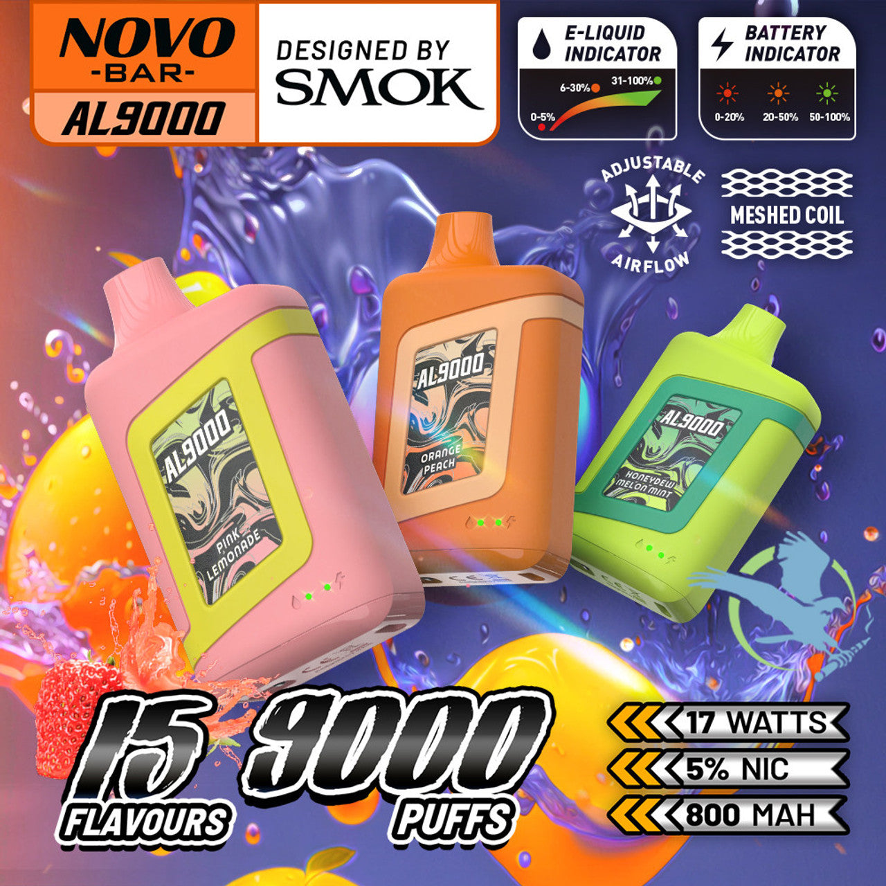 Smok Novo AL9000 Disposable Vapes