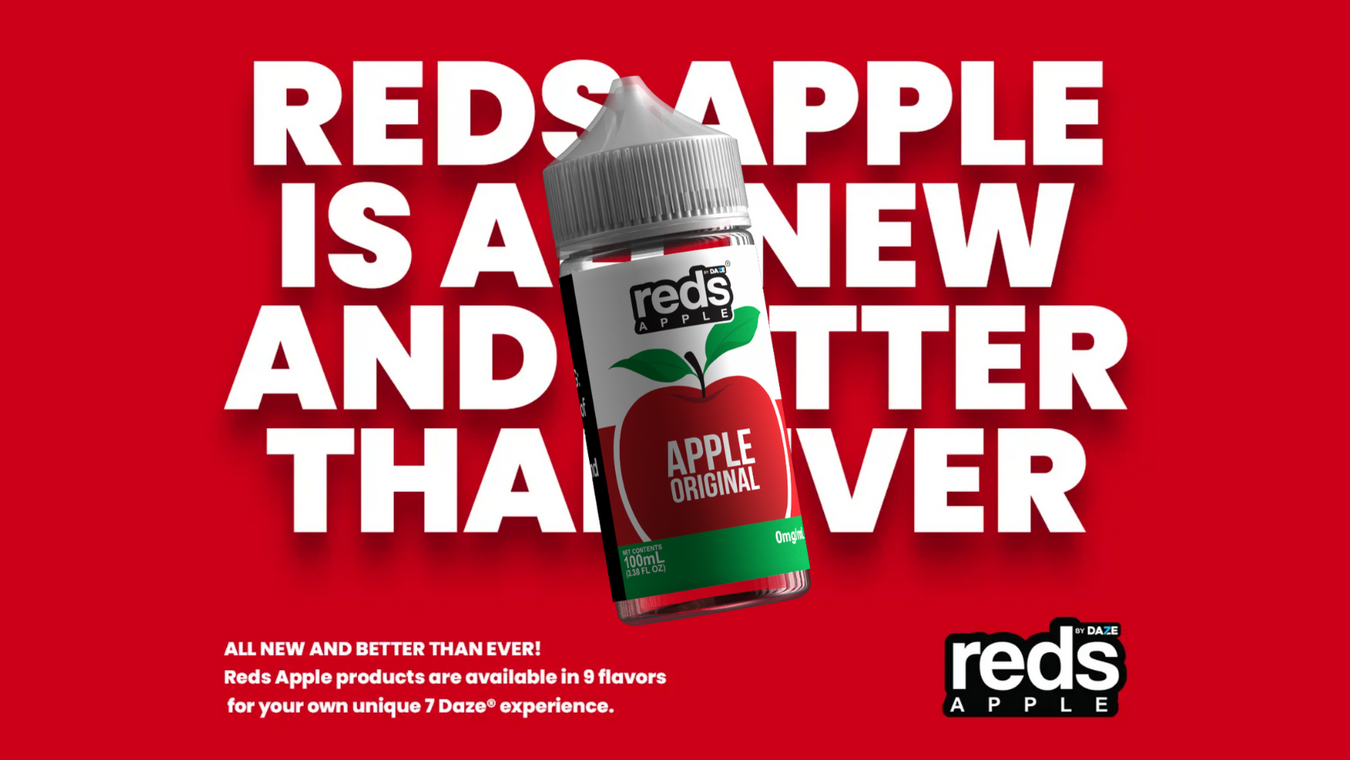 Reds Apple Vape Juice Flavors Fruit Mix Iced by Reds E Juice 7 Daze Reds eJuice Freebase Reds Apple Vape Juice Flavors Fruit Mix Iced by Reds E Juice 7 Daze Reds eJuice Freebase