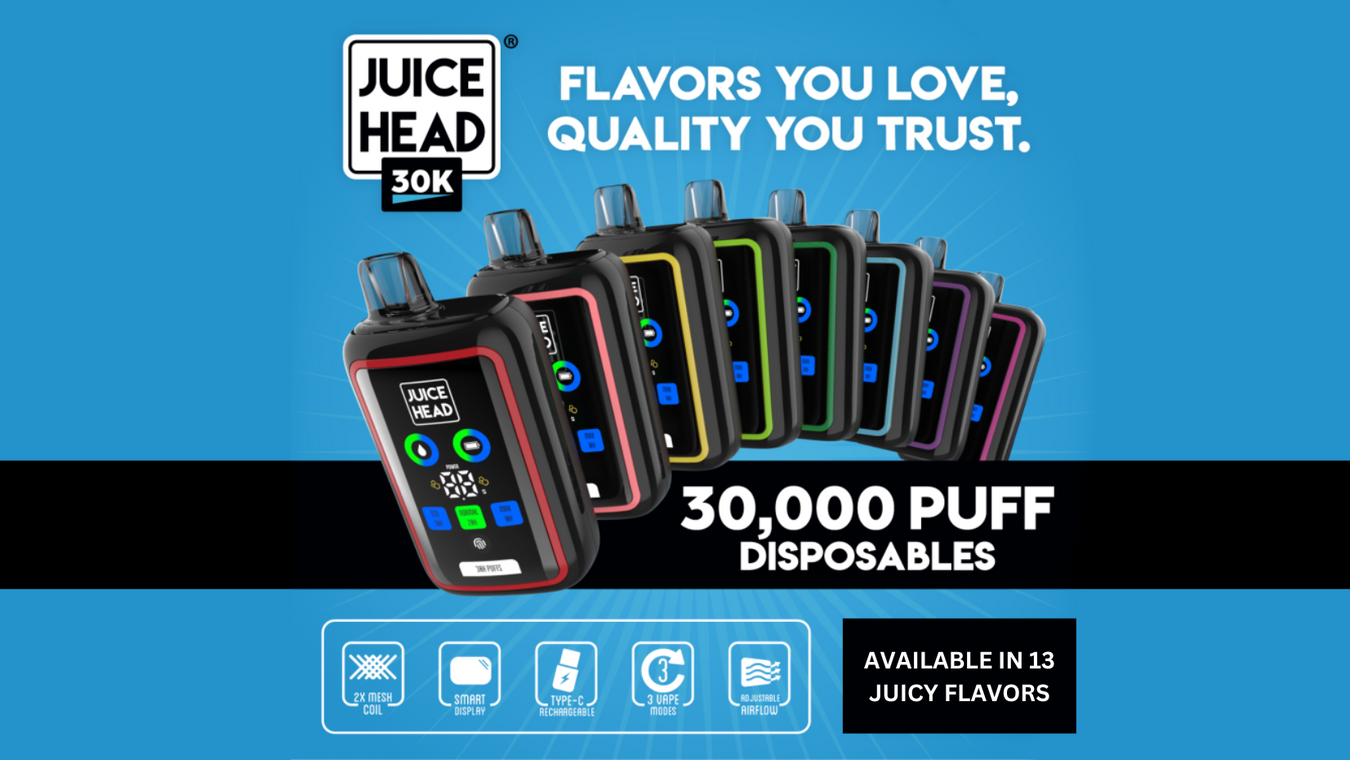 Juice Head 30K 30000 Puff Disposable Vape Desktop Banner