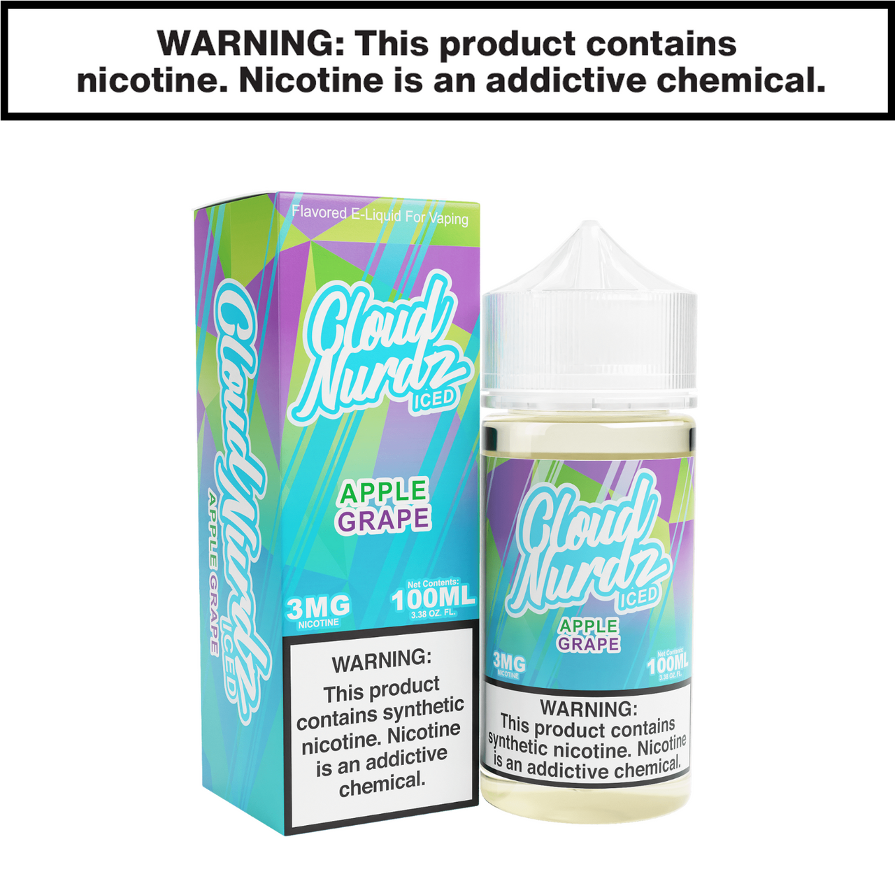 Appple Grape Iced Freebase Cloud Nurdz eJuice 