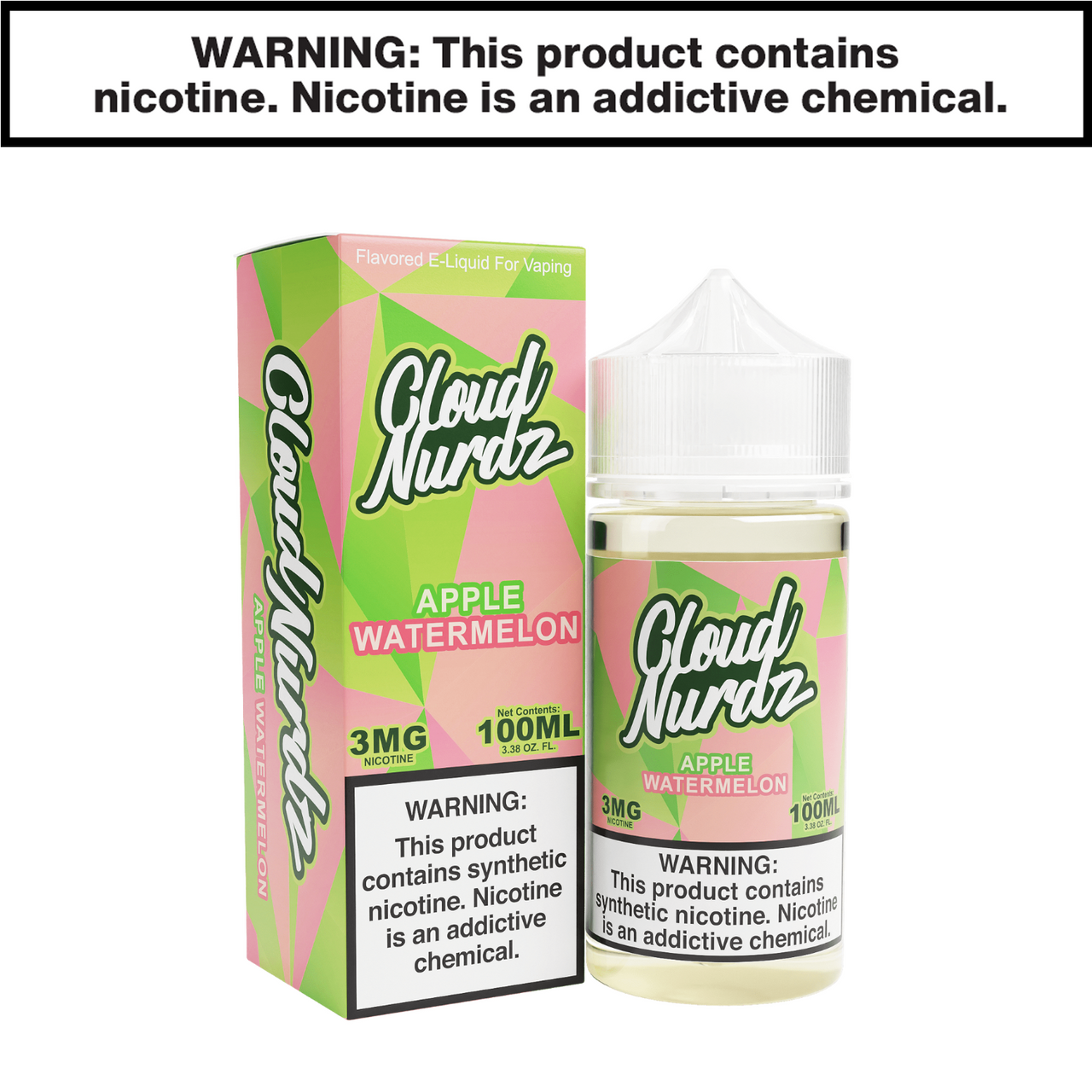 Apple Watermelon Freebase Cloud Nurdz eJuice 