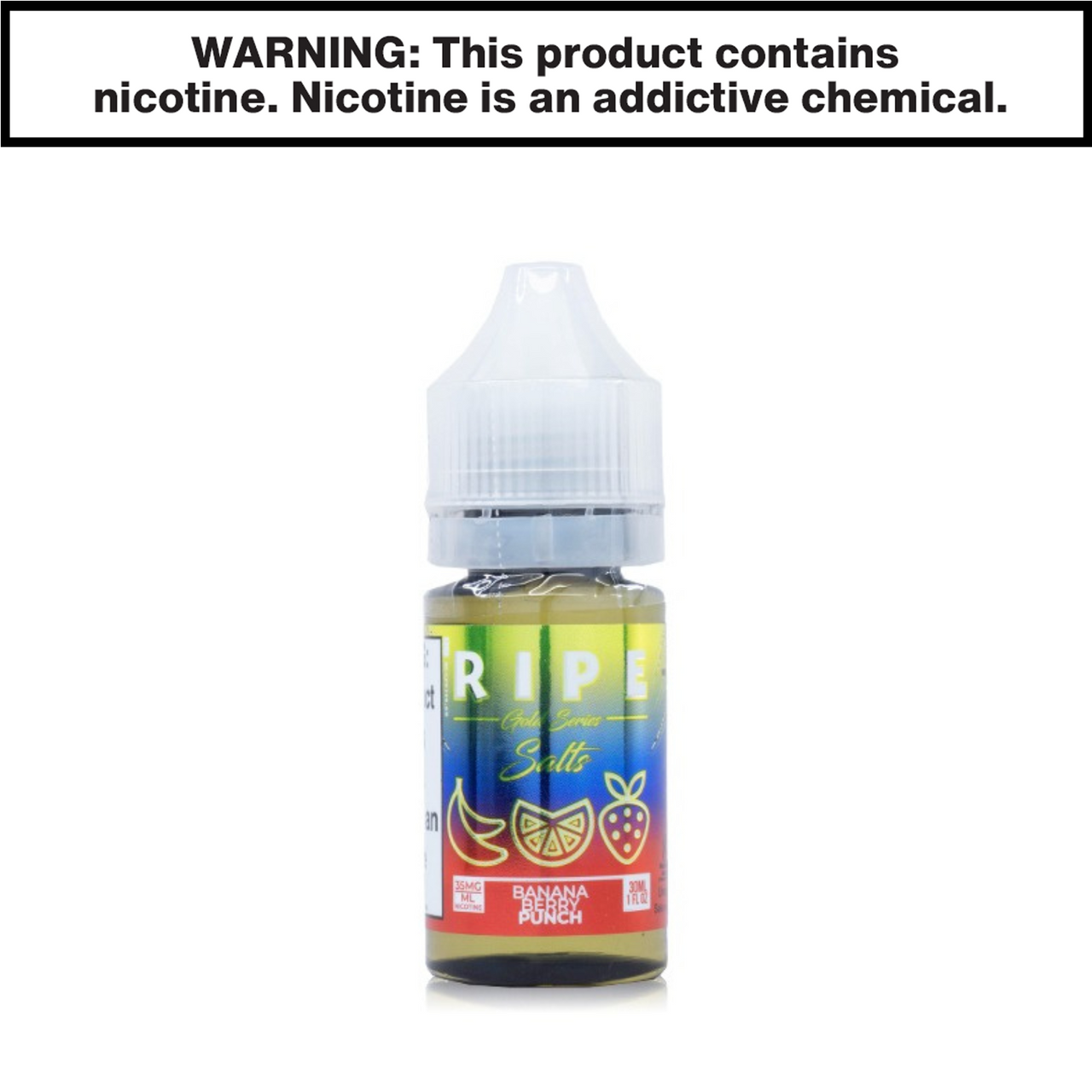 Banana Berry Punch Vape 100 Ripe Ejuice 30mL Salt Nic