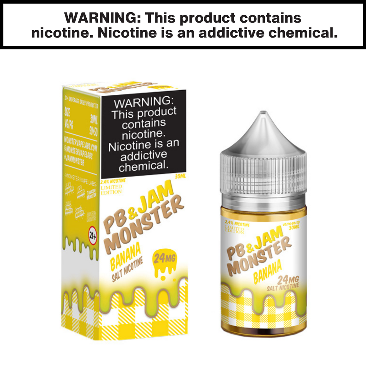 Banana PB and Jam Jam Monster eJuice 30mL Salt Nic