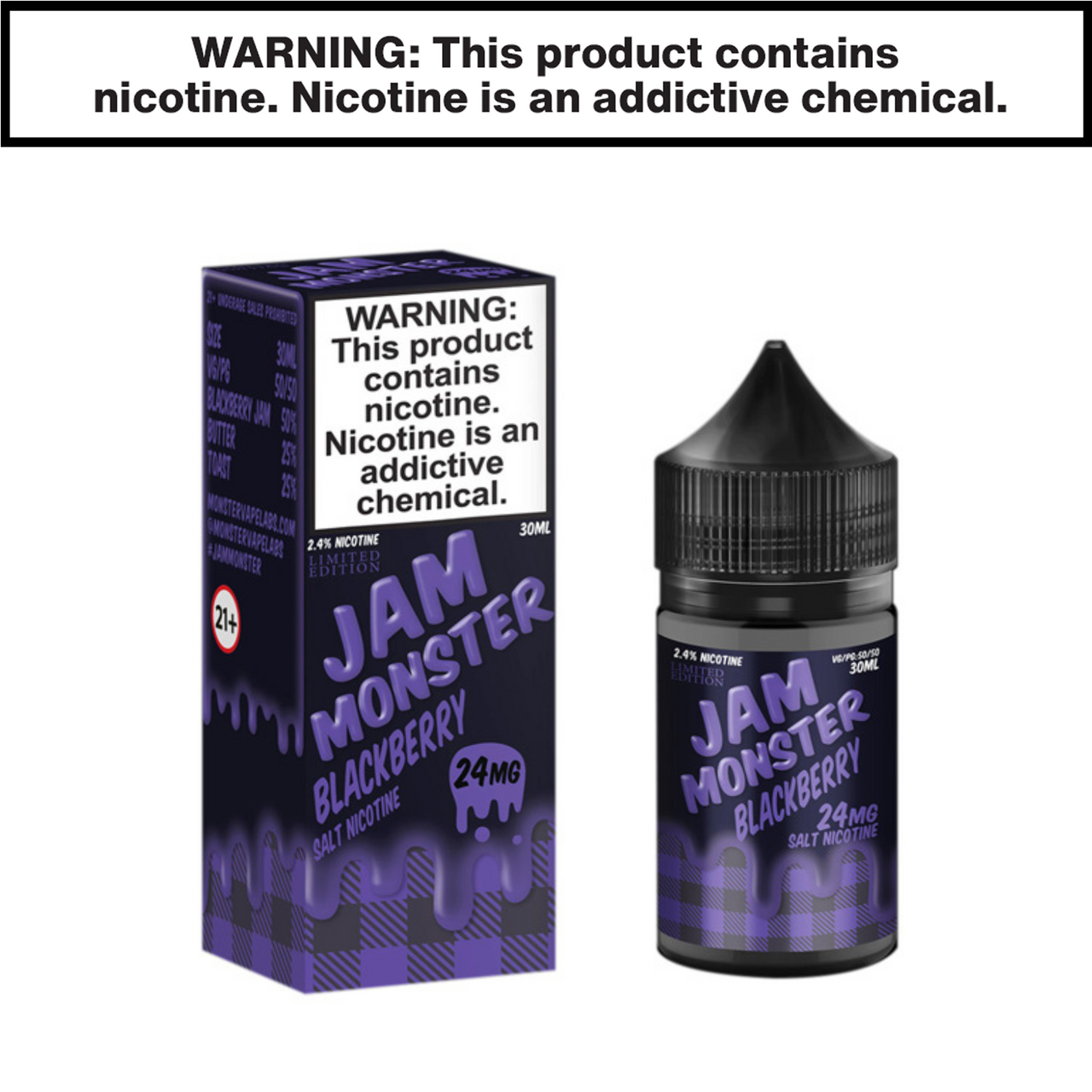 Blsckerry Jam Monster eJuice 30mL Salt Nic