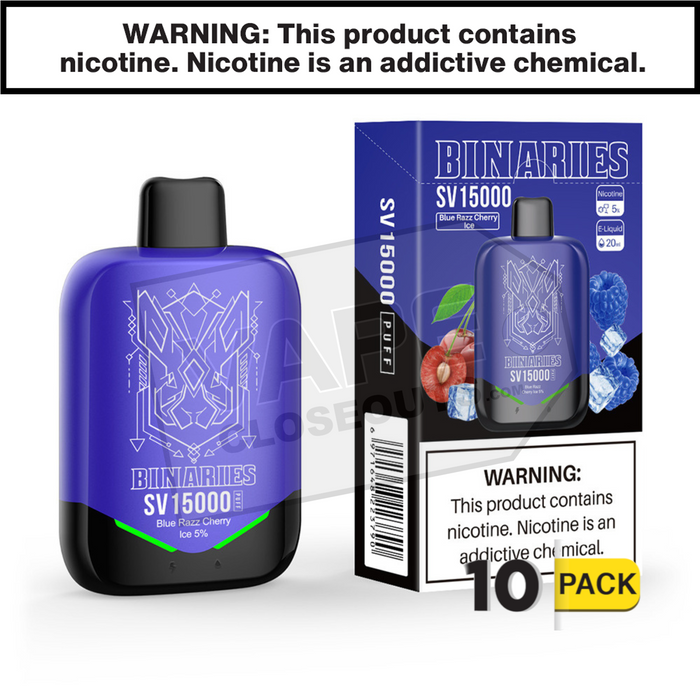 Blue Razz Cherry Ice HorizonTech Binaries Cabin SV Vape