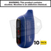Blue Razz Icy FLONQ Max Pro 20K Disposable Vape 10 pack