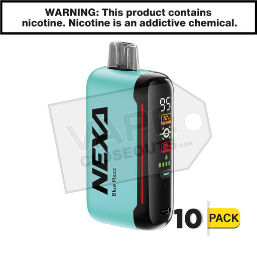 Blue Razz Nexa N20000 10 Pack Disposable