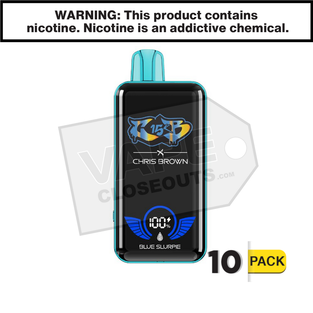 chris's vap Blue Slurpie Chris Brown CB15K Disposable Vape — VC