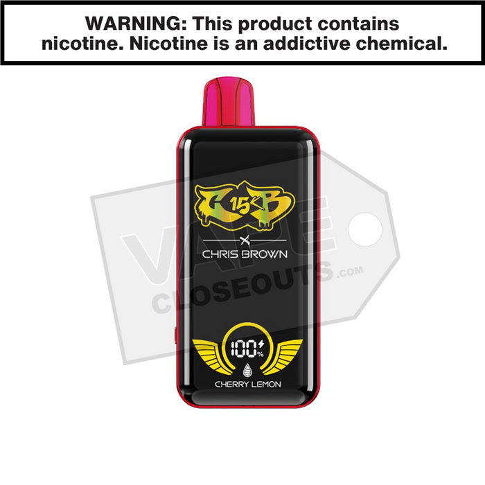 chris brown cb15000 disposable vape Cherry Lemon Chris Brown CB15K Disposable Vape