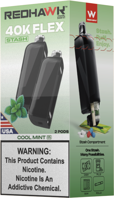 Cool Mint Replacement Pod Redhawk Single 2pk