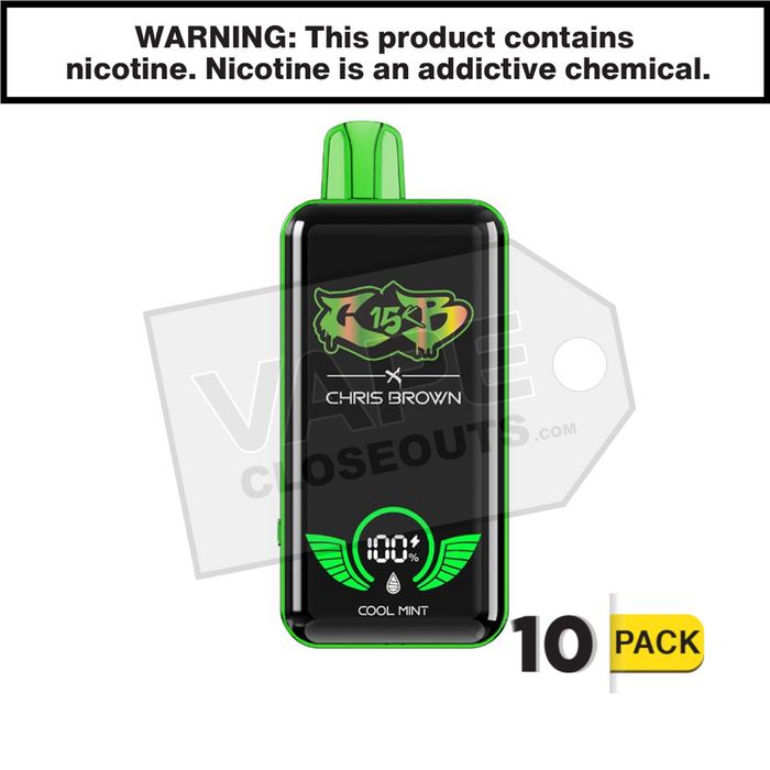 Cool Mint Chris Brown CB15K Vape