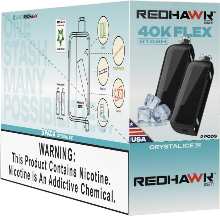 Crystal Ice 5 pack Redhawk