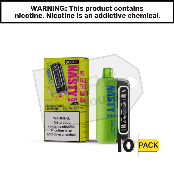 Dragonfruit Lemonade Nasty Bar XL 20K Disposable Vape Dragonfruit Lemonade Nasty Bar XL 20K Disposable Vape