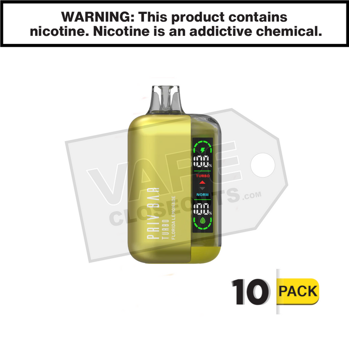 Florida Lemonade Priv Bar Turbo 15K Disposable Vape By SMOK Florida Lemonade Priv Bar Turbo 15K Disposable Vape By SMOK