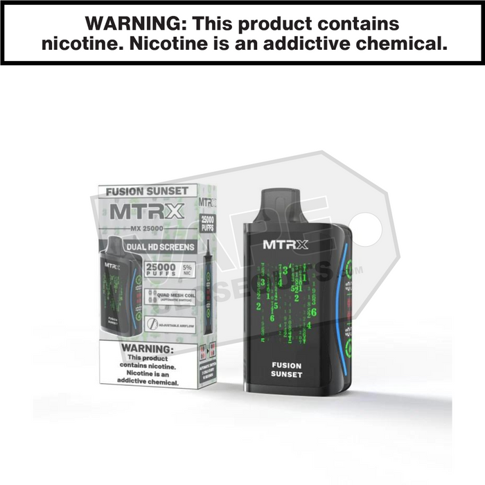 Fusion Sunset MTRX MX 25000 Disposable Vape Fusion Sunset MTRX MX 25000 Disposable Vape