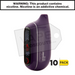 Grape Icy FLONQ Max Pro 20K Disposable Vape 10 pack