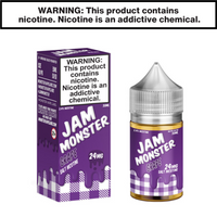 Thumbnail for Grape Jam Monster eJuice 30mL Salt Nic