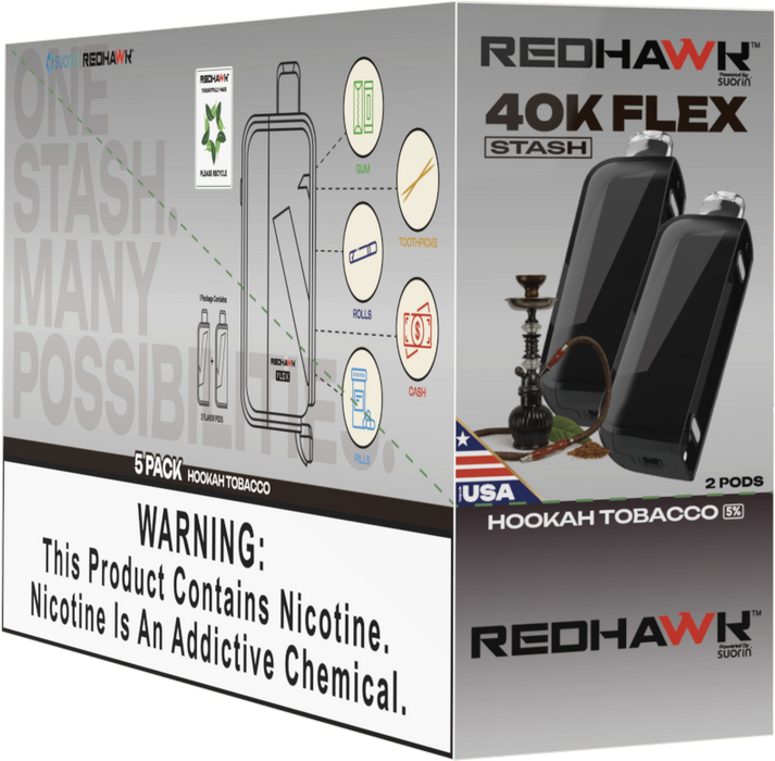 Hookah Tobacco 5 pack Redhawk