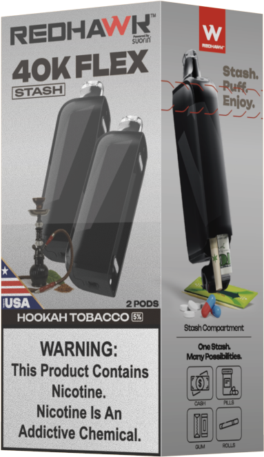 Hookah Tobacco Replacement Pod Redhawk Single 2pk