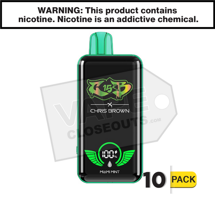 Miami Mint Chris Brown CB15K Vape