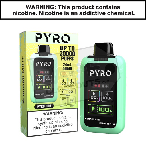 Miami Mint pyro duo disposable vape 30000 30k puffs