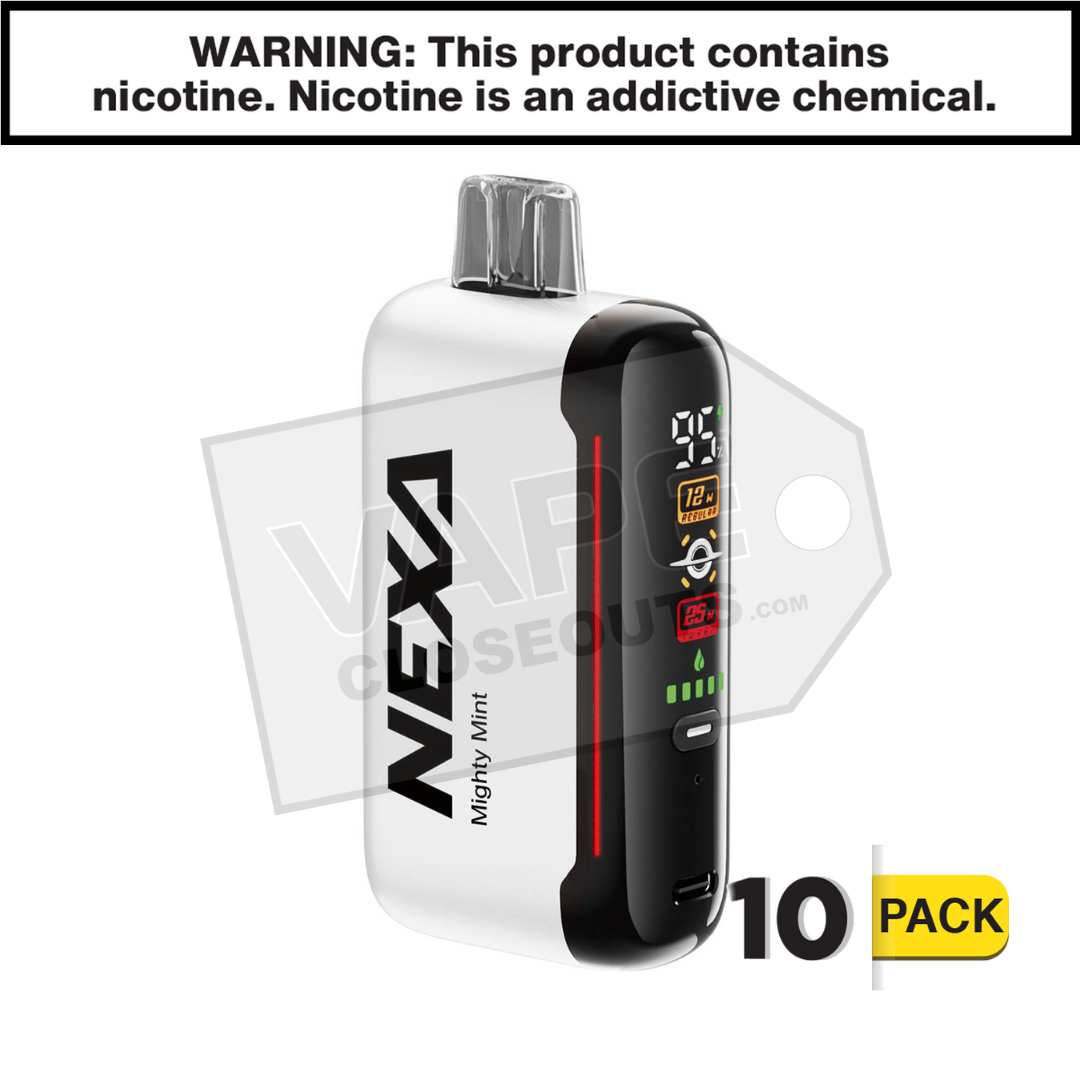 Mighty Mint Nexa N20000 Vape 10 Pack