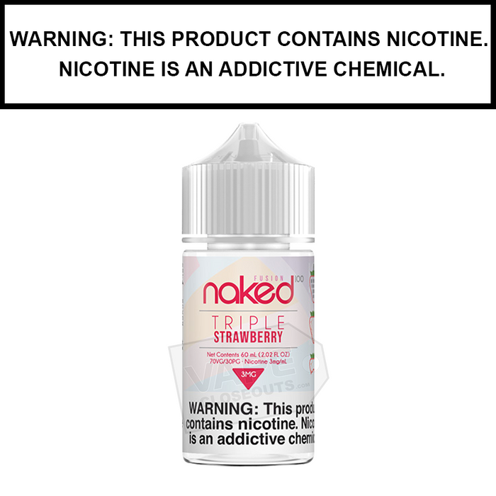 Naked 100 Fusion | Strawberry Fusion (formerly Triple Strawberry) - eJuice (60ml)