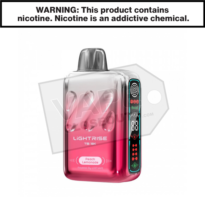 Peach Lemonade Lightrise TB 18K Disposable Vape Peach Lemonade Lightrise TB 18K Disposable Vape
