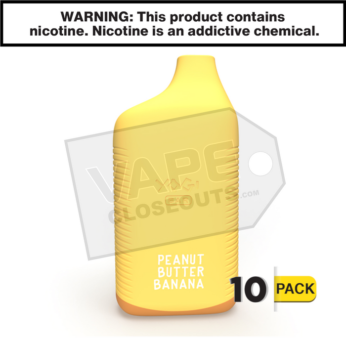 Peanut Butter Banana Yogi Bar 8000 Puffs Disposable Vape 10 pack