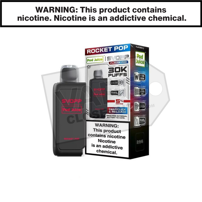 Rocket Pop Pod Juice X SVOPP 30K Disposable Vape Pod Rocket Pop Pod Juice X SVOPP 30K Disposable Vape Pod