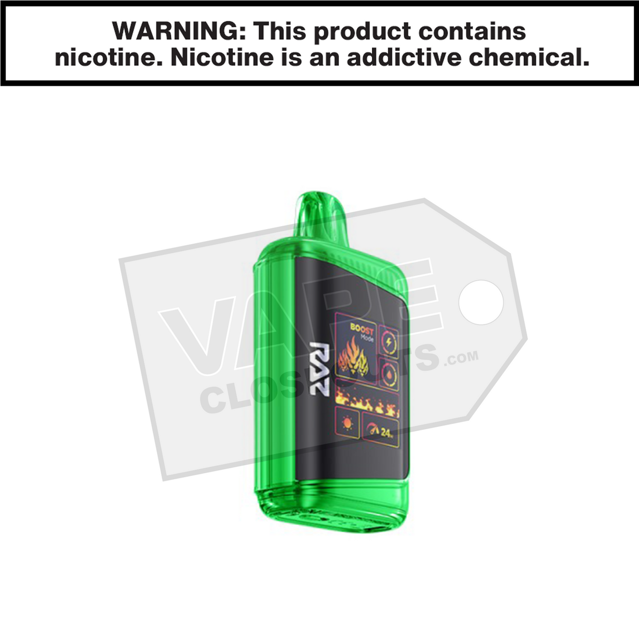 Sour Watermelon Peach RAZ DC25000 Disposable Vape