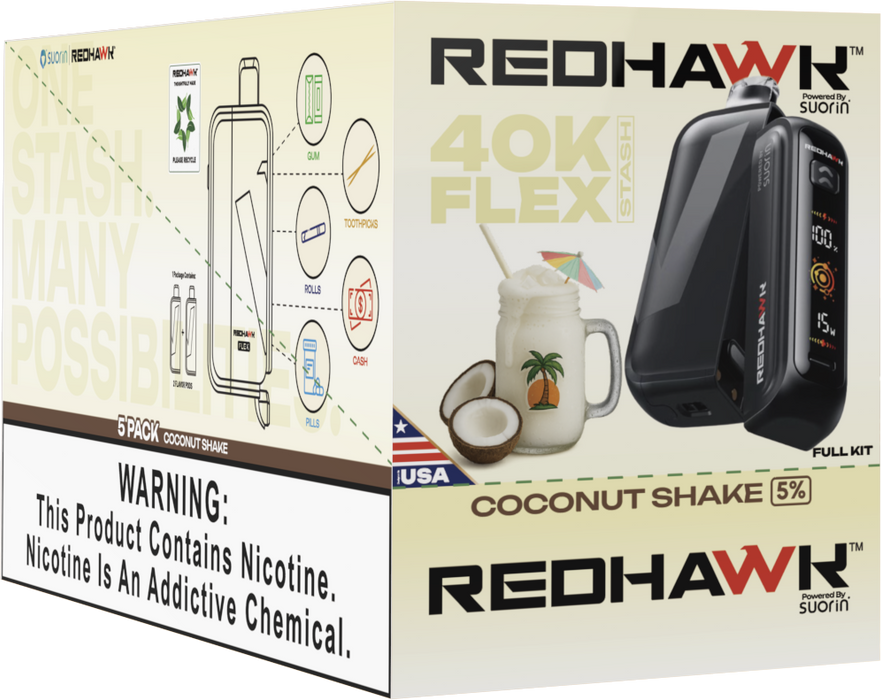 Stash Vape Coconut Shake Redhawk