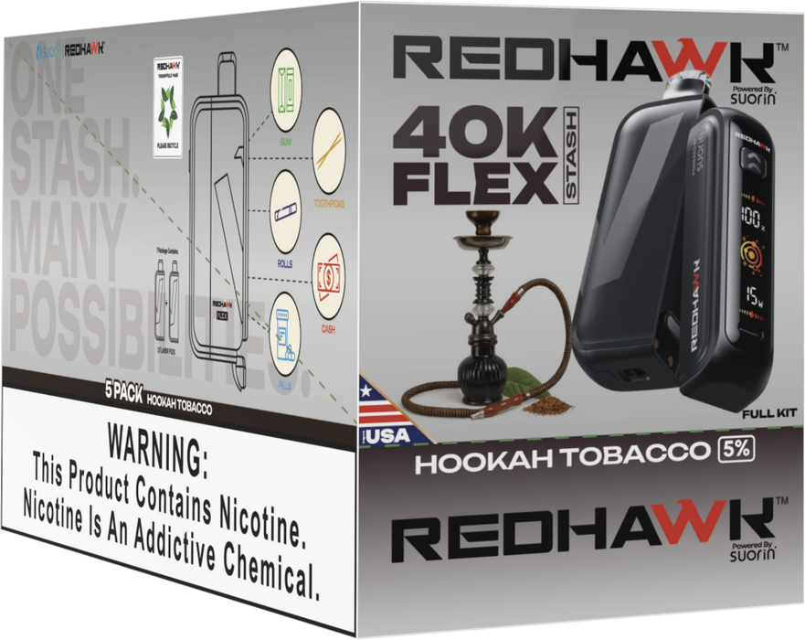 Stash Vape Hookah Tobacco Redhawk