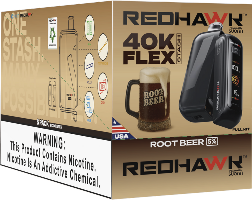 Stash Vape Root Beer Redhawk