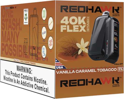 Stash Vape Vanilla Caramel Tobacco Redhawk