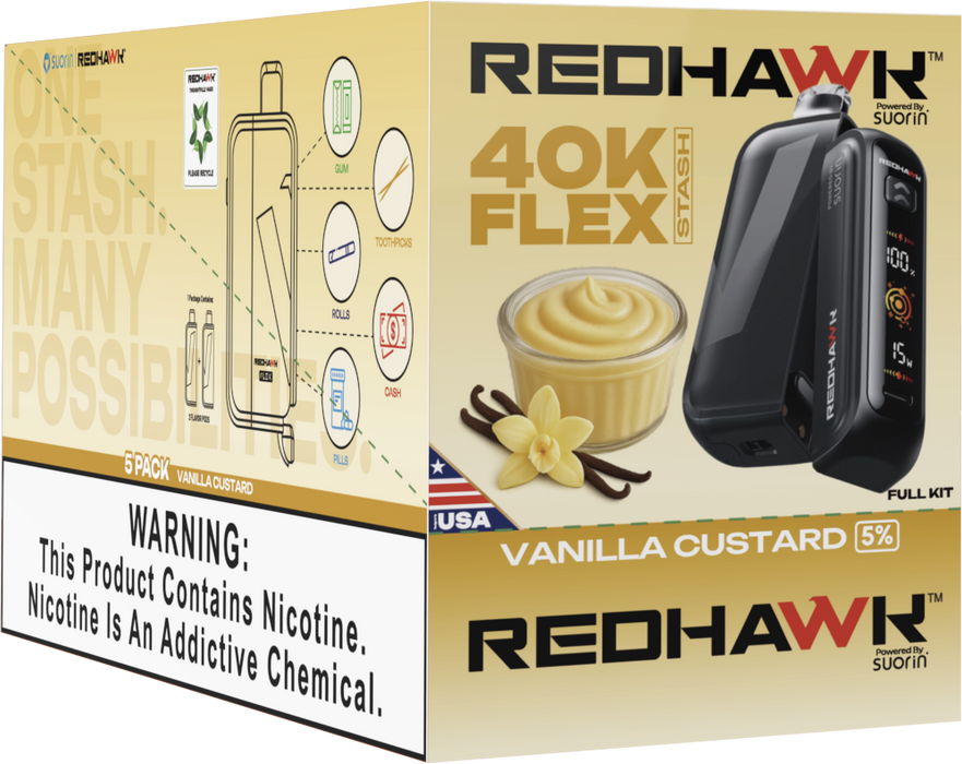 Stash Vape Vanilla Custard Redhawk