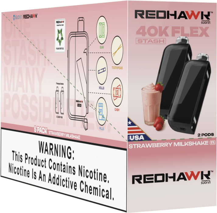Strawberry Milkshake 5 pack Redhawk