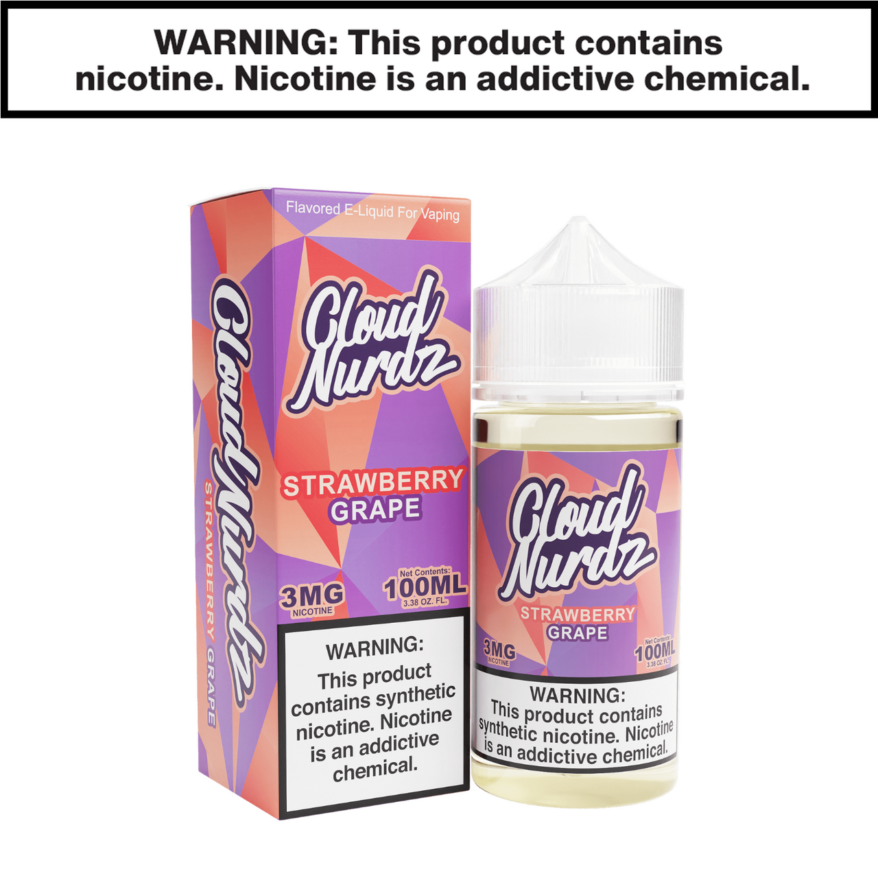 Strawberry Grape Freebase Cloud Nurdz eJuice 