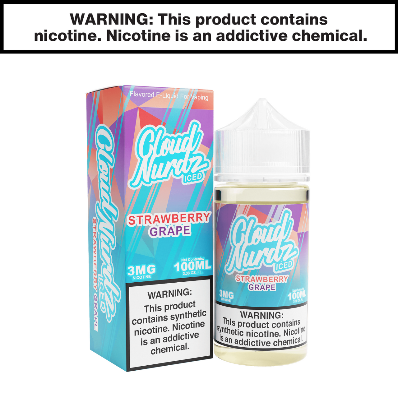 Strawberry Grape Iced Freebase Cloud Nurdz eJuice 