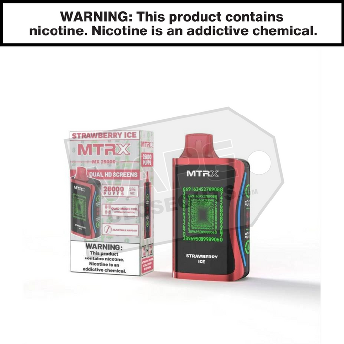 Strawberry Ice MTRX MX 25000 Disposable Vape Strawberry Ice MTRX MX 25000 Disposable Vape
