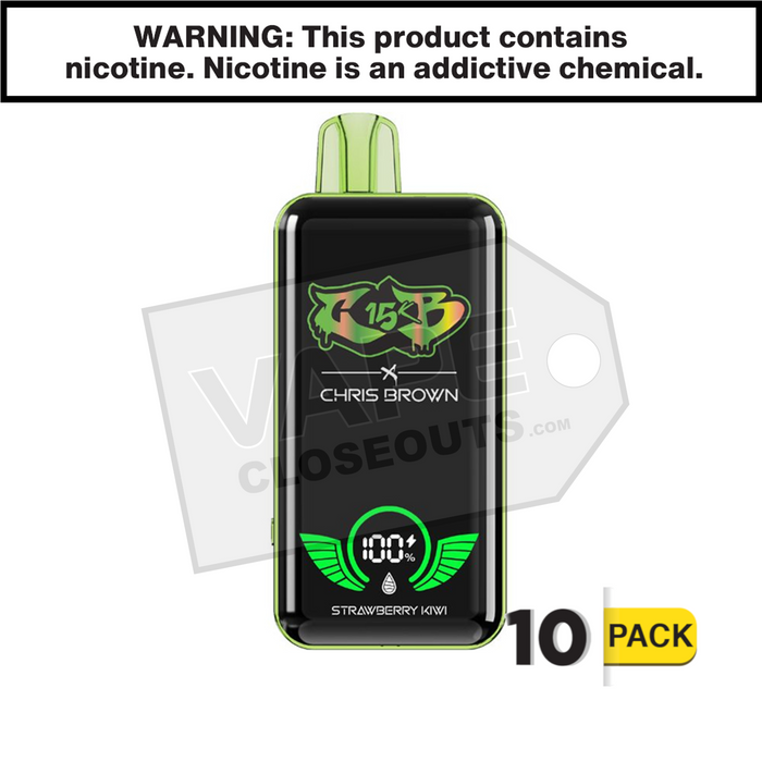 Strawberry Kiwi Chris Brown CB15K Disposable Vape Strawberry Kiwi Chris Brown CB15K Disposable Vape