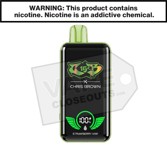 Strawberry Kiwi Chris Brown CB15K Disposable Vape