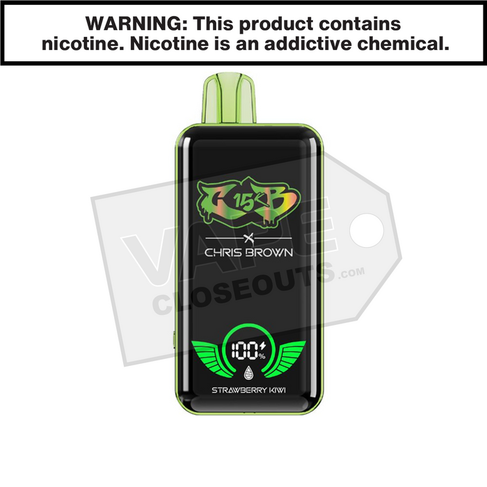 Strawberry Kiwi Chris Brown CB15K Disposable Vape Strawberry Kiwi Chris Brown CB15K Disposable Vape