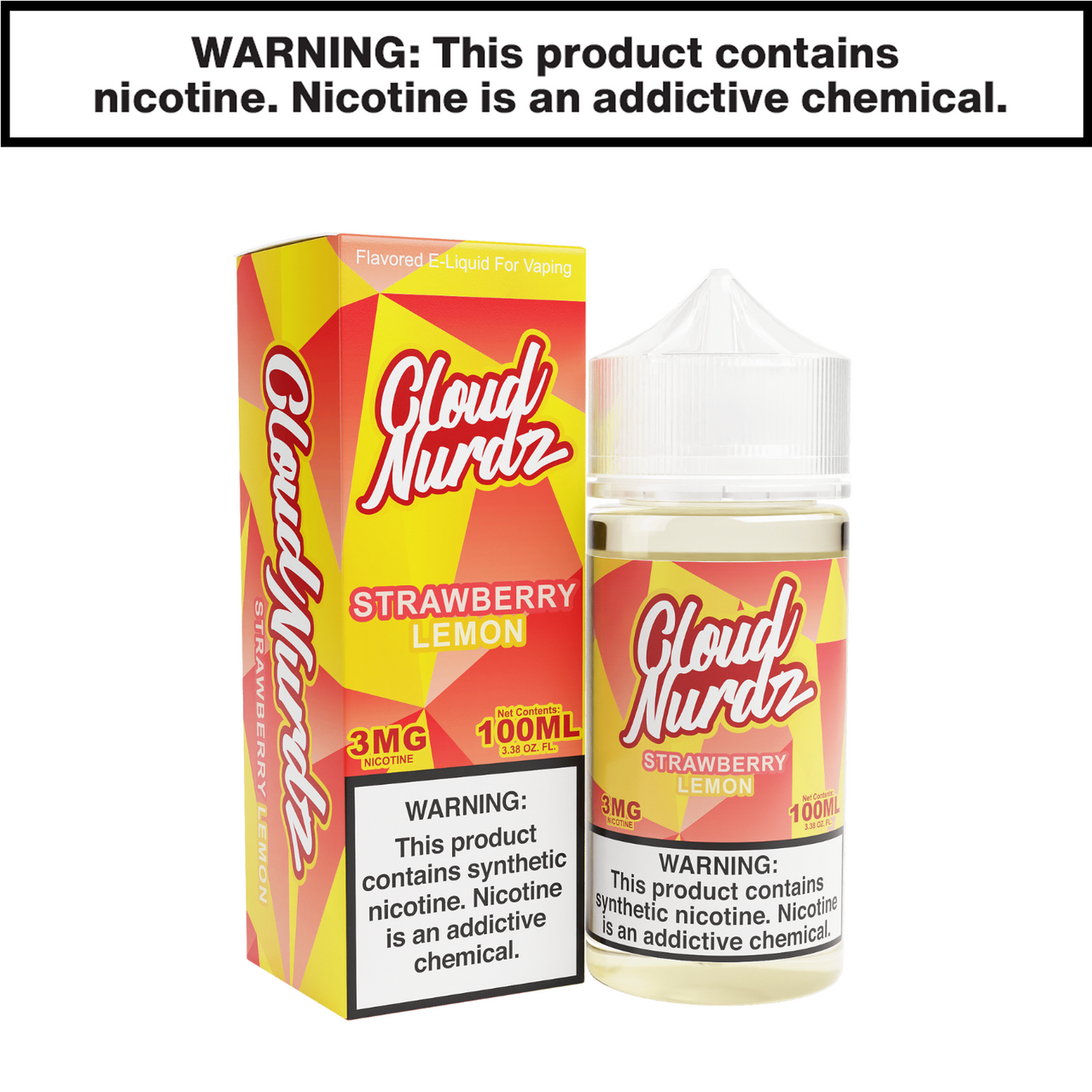 Strawberry Lemon Freebase Cloud Nurdz eJuice 