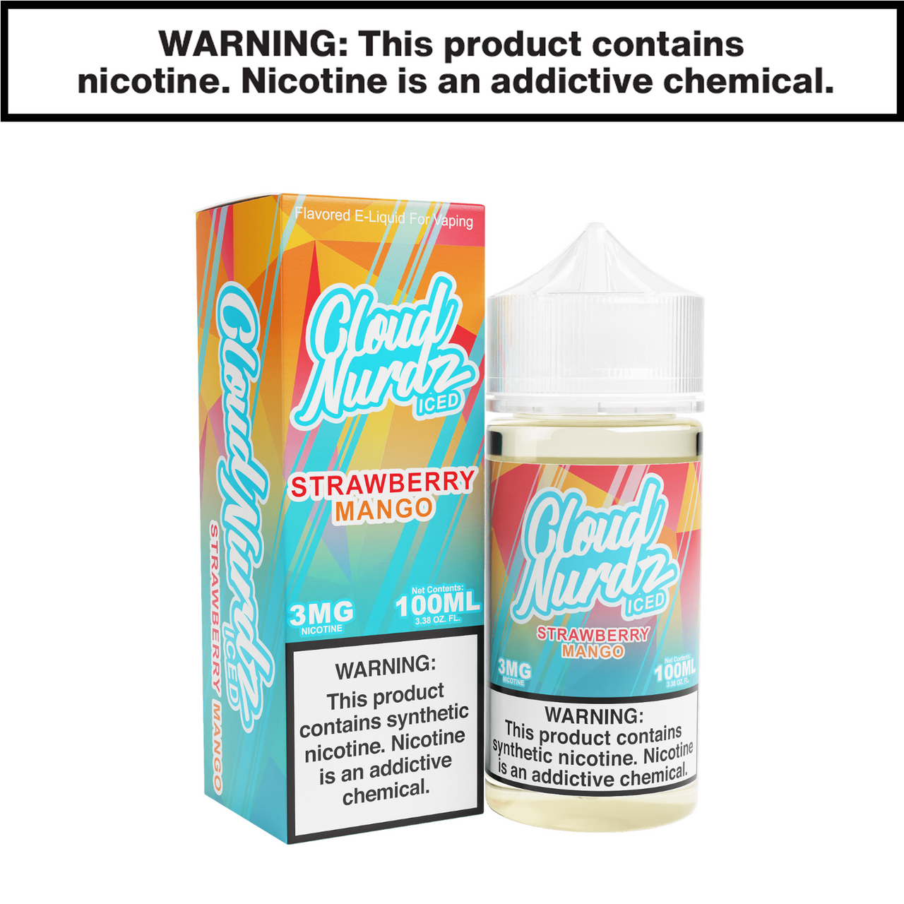 Strawberry Mango Iced Freebase Cloud Nurdz eJuice 