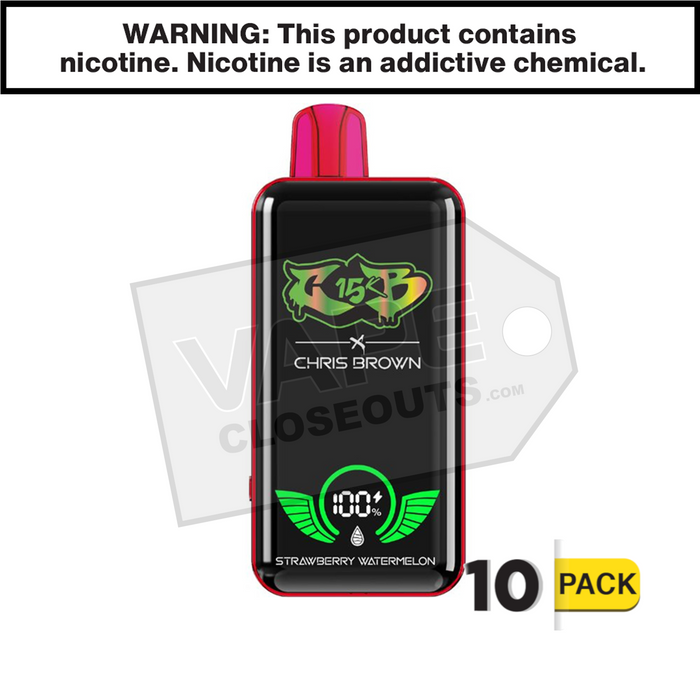 Strawberry Watermelon Chris Brown CB15K Disposable Vape Strawberry Watermelon Chris Brown CB15K Disposable Vape