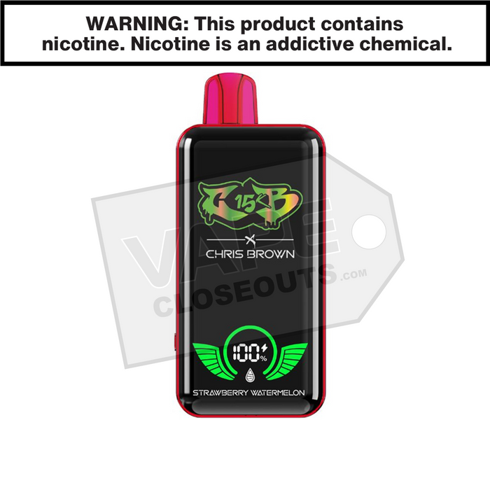 Strawberry Watermelon Chris Brown CB15K Disposable Vape Strawberry Watermelon Chris Brown CB15K Disposable Vape