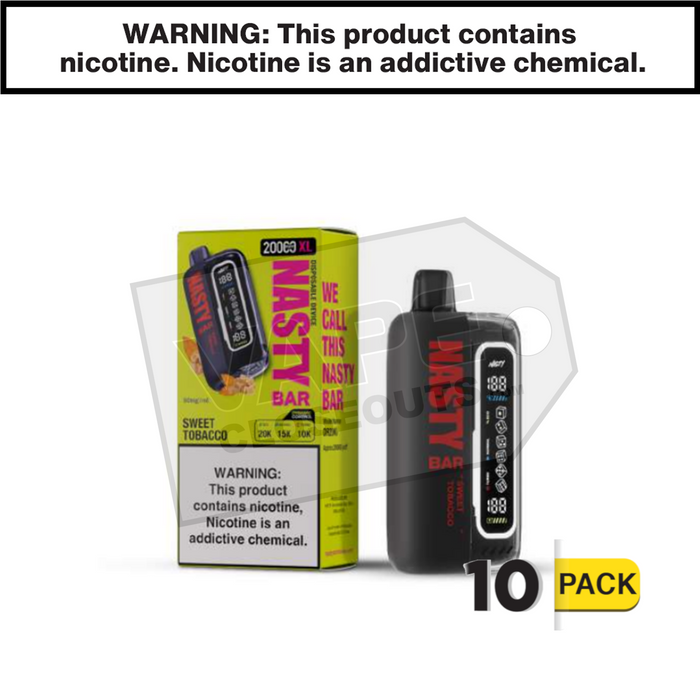 Sweet Tobacco Nasty Bar XL 20K Disposable Vape Sweet Tobacco Nasty Bar XL 20K Disposable Vape