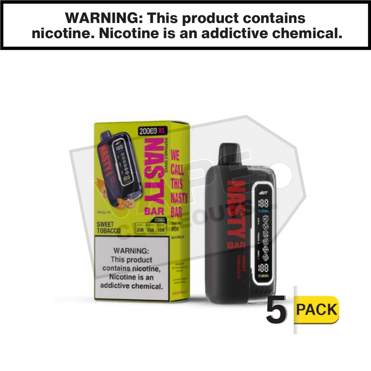 Sweet Tobacco Nasty Bar XL 20K Disposable Vape Sweet Tobacco Nasty Bar XL 20K Disposable Vape