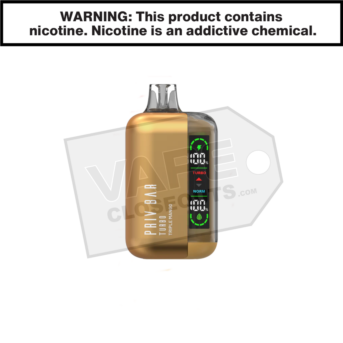 Triple Mango Priv Bar Turbo 15K Disposable Vape By SMOK